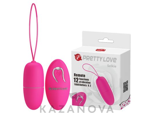 Виброяйцо Pretty Love Selkie с пультом д/у 12 режимов