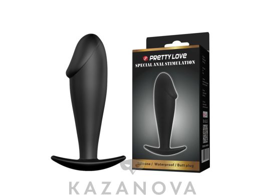 Втулка анальная BAILE Special Anal Stimulation из силикона черная 10 см